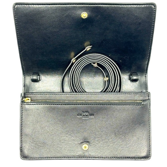 Foldover Clutch Crossbody In Signature Canvas and leather - Picture 16 of 16